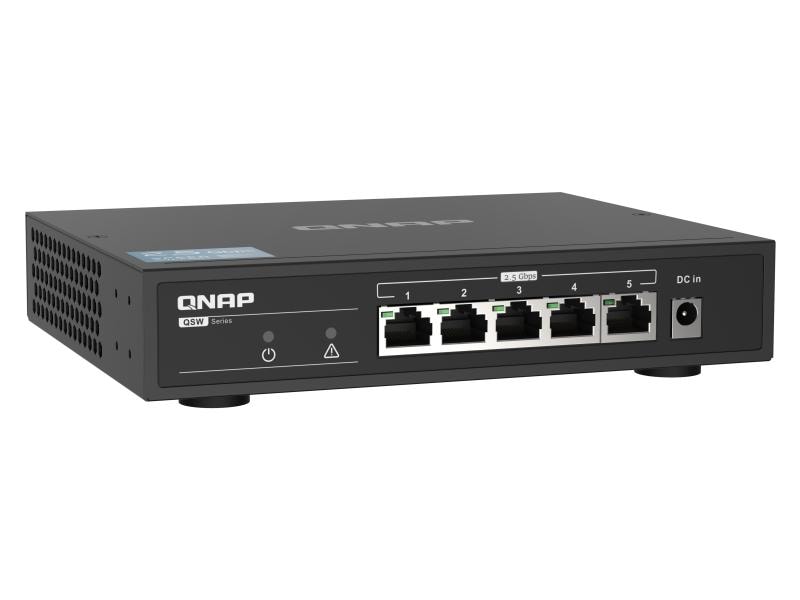 QNAP QSW-1105-5T, 2.5GbE Switch 5 Port QSW-1105-5T