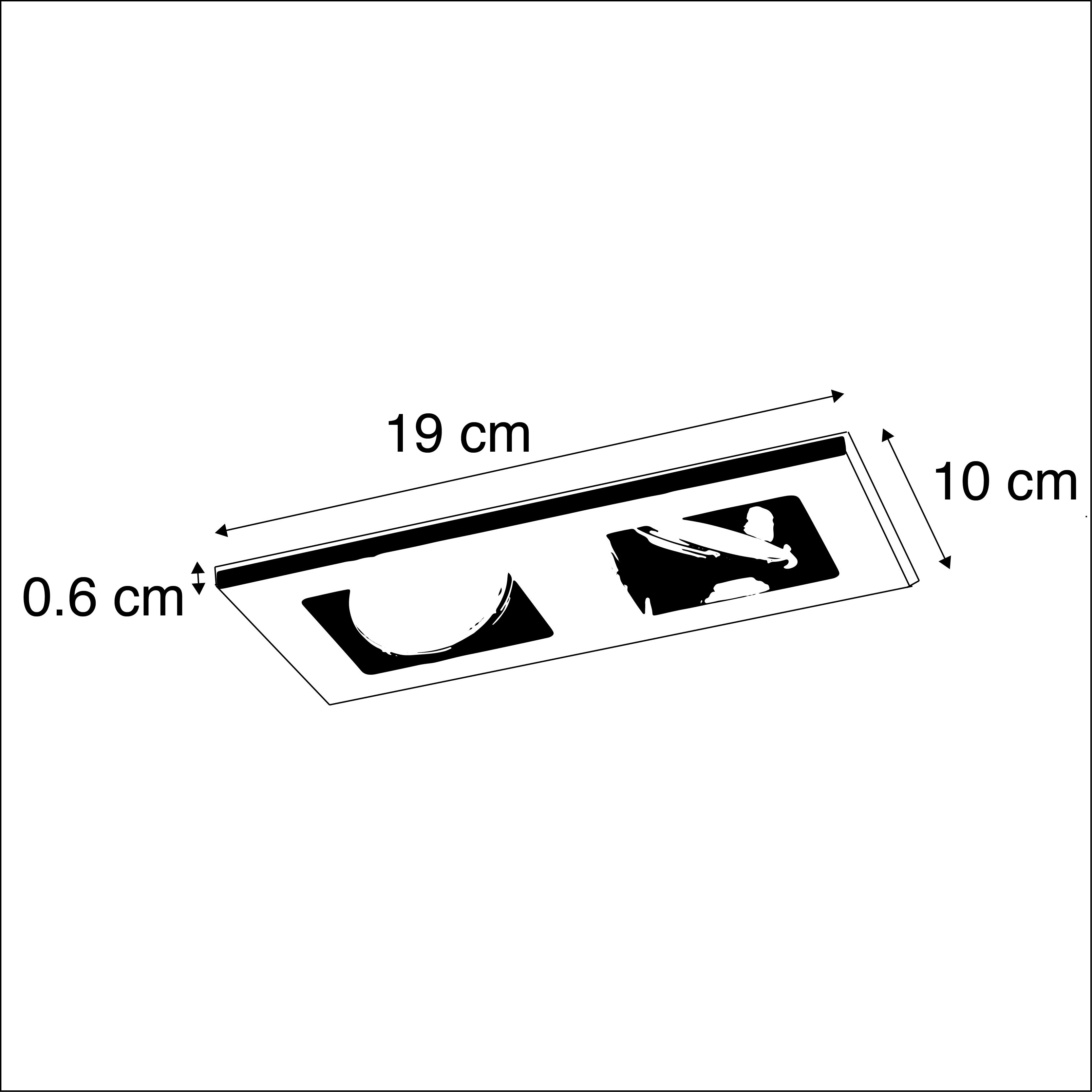 Set van 6 Inbouwspot zwart rechthoekig 2-lichts - Qure