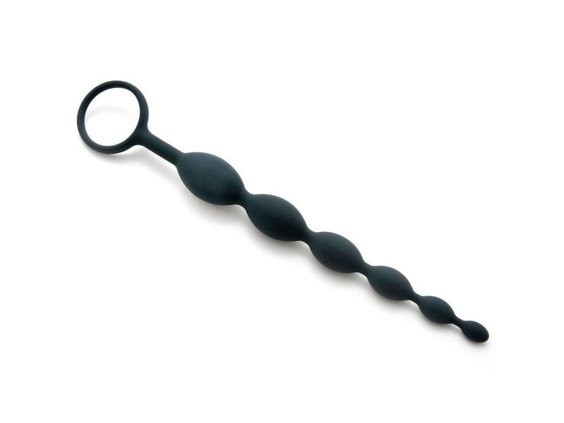 BlackLab Analkette Anal Beads 05 Schwarz Sextoy für anale Stimulation aus samtig-weichem Silikon