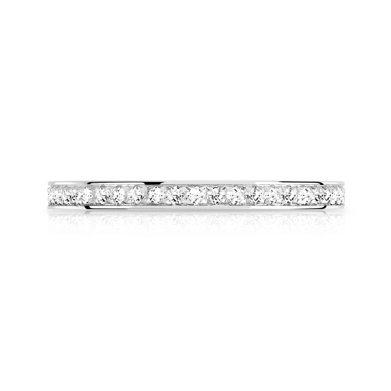 Alliance or 375 blanc diamant