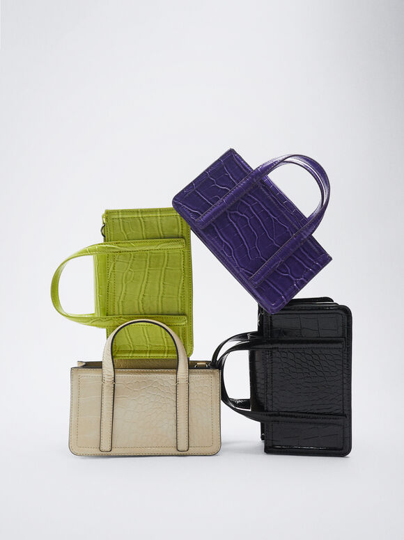 Bolsa com estampa animal - Violeta