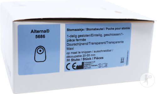 Alterna Poche Stomie Maxi 20-55mm Transparent 30 Pièces (5686)