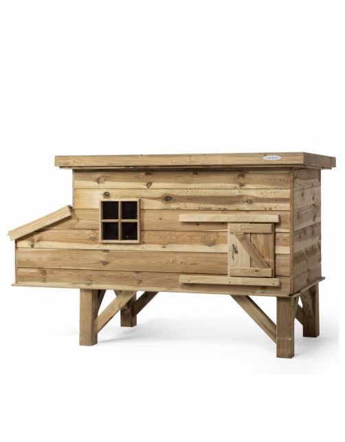 Voldux Kippenhok Finn - Dierenverblijf - 190x88x110 cm Bruin