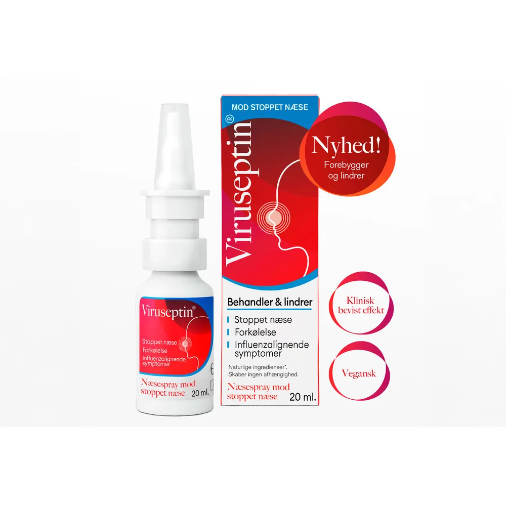 Viruseptin® næsespray mod stoppet næse - 20 ml.