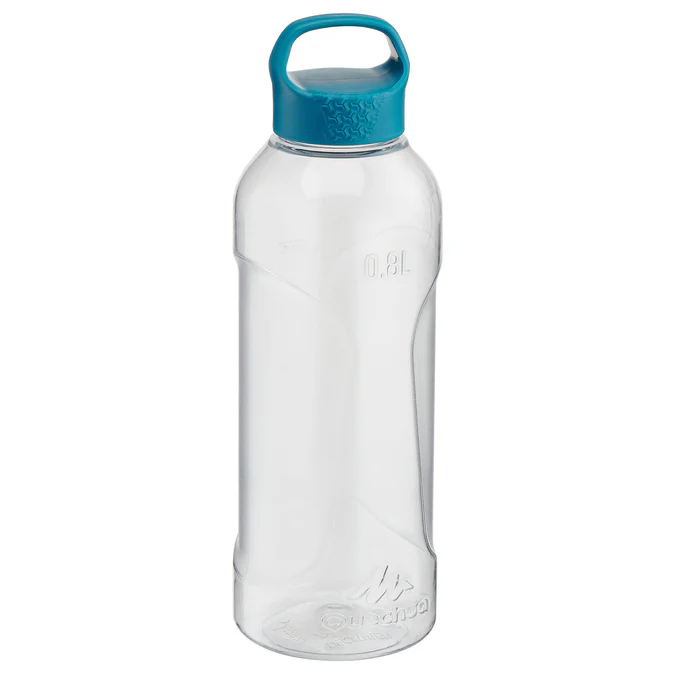Garrafa térmica de plástico para trilhas Quechua MH100 com tampa de rosca, 0,8 litros, Decathlon Quechua