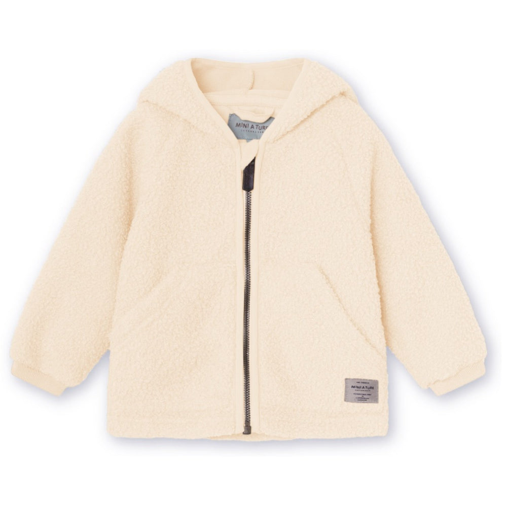 Køb Mini A ture Angora Cream Liff Teddyfleece Jakke. GRS