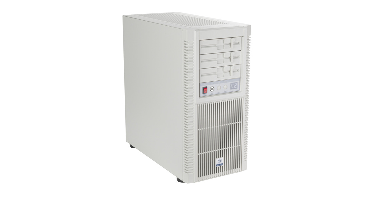 SilverStoneFLP02 midi tower behuizing  (Wit | 2x USB-A | 1x USB-C)