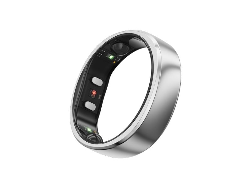 RingConn Smart Ring Gen 2 Air Grösse 14 Silber Eleganter Smart Ring für Gesundheitsüberwachung und Alltag