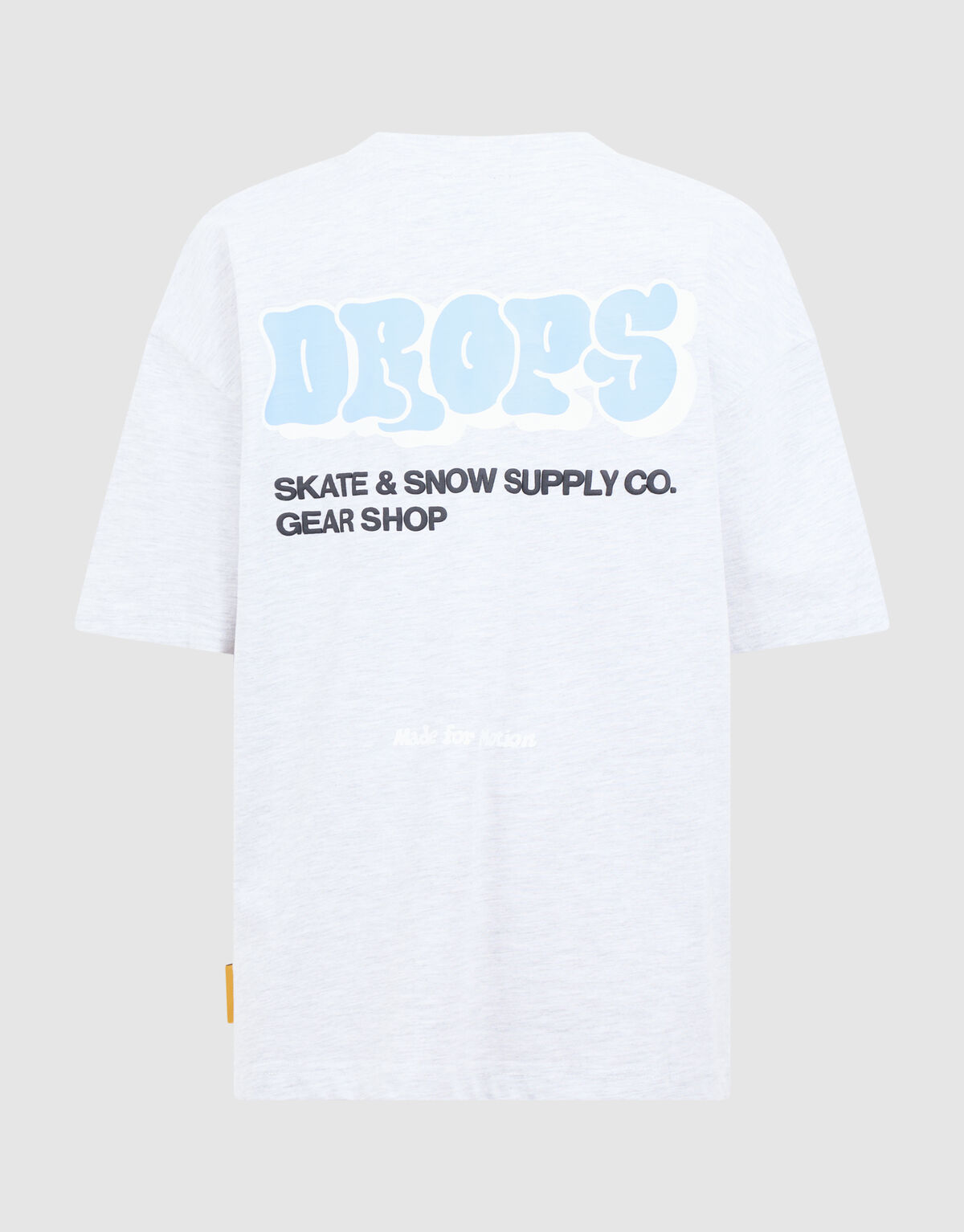 Drops Artwork T-shirt Lichtgrijs