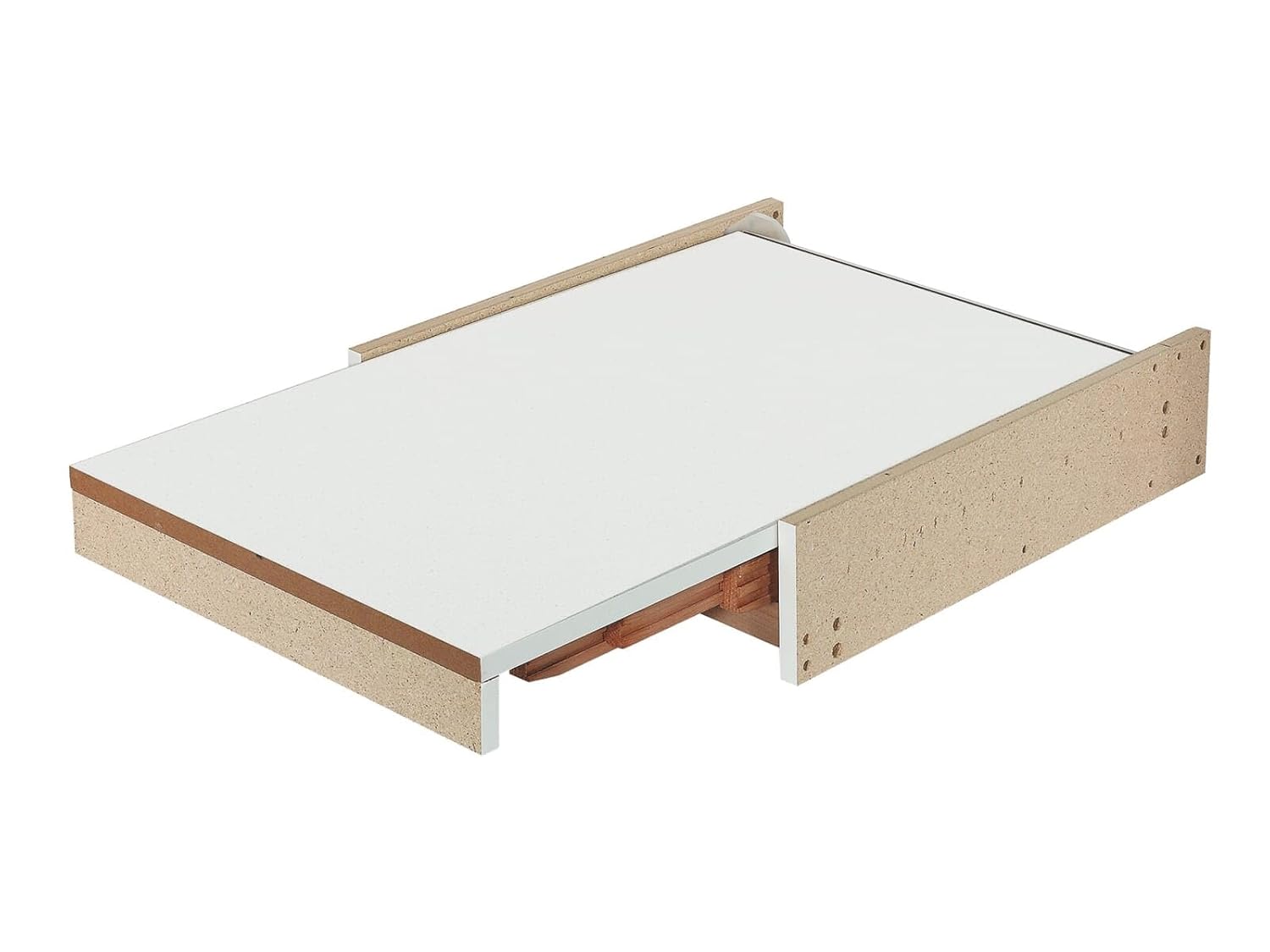 Hailo Auszugtisch 3845601 | Rapid 60 Ausziehtisch stufenlos | für 60cm Schrankbreite und Schubkastenblende | Dekor WEISS