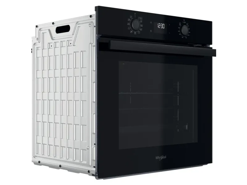 Whirlpool OMR58HU1B - Ovn - til indbygning - niche - bredde: 56 cm - dybde: 56 cm - højde: 58.3 cm - med selv-rengøring - Klasse A  - sort