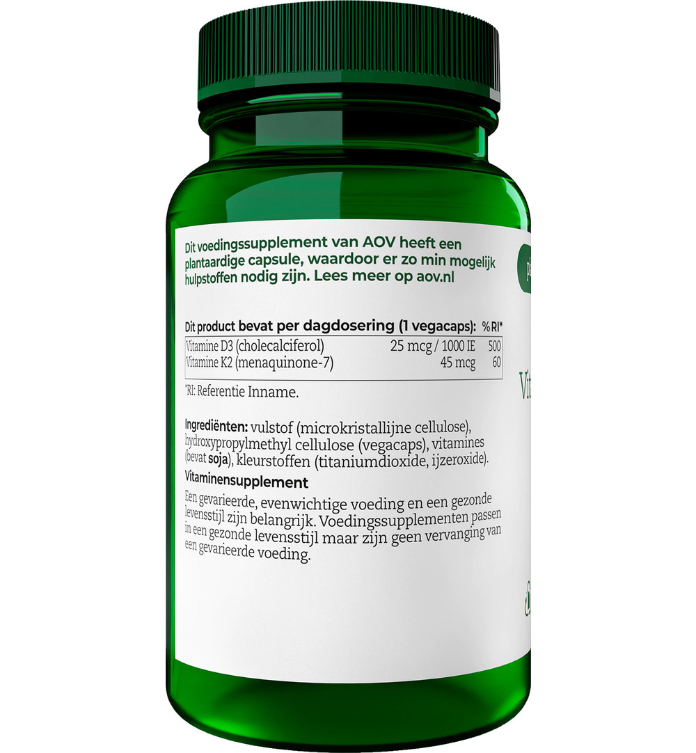 AOV 421 Vitamine D3 & K2 (60 vega capsules)