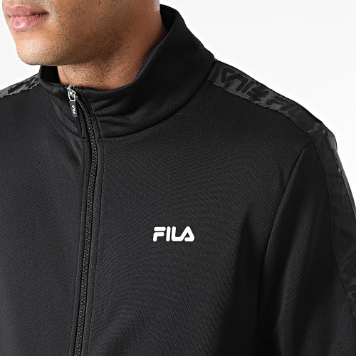Veste Zippée A Bandes Nail 688994 Noir