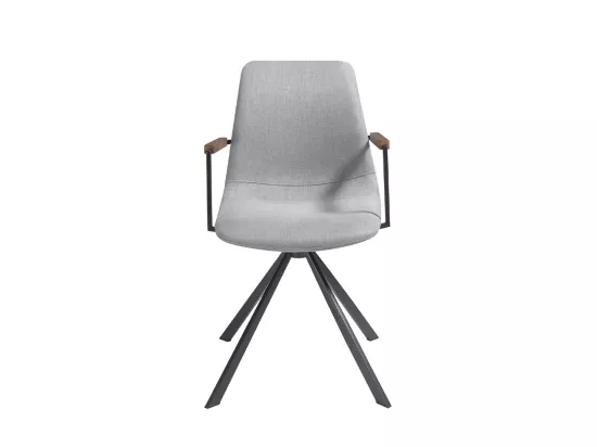 Chaise pivotante en tissu avec pieds en acier 4105 ANGEL CERDA