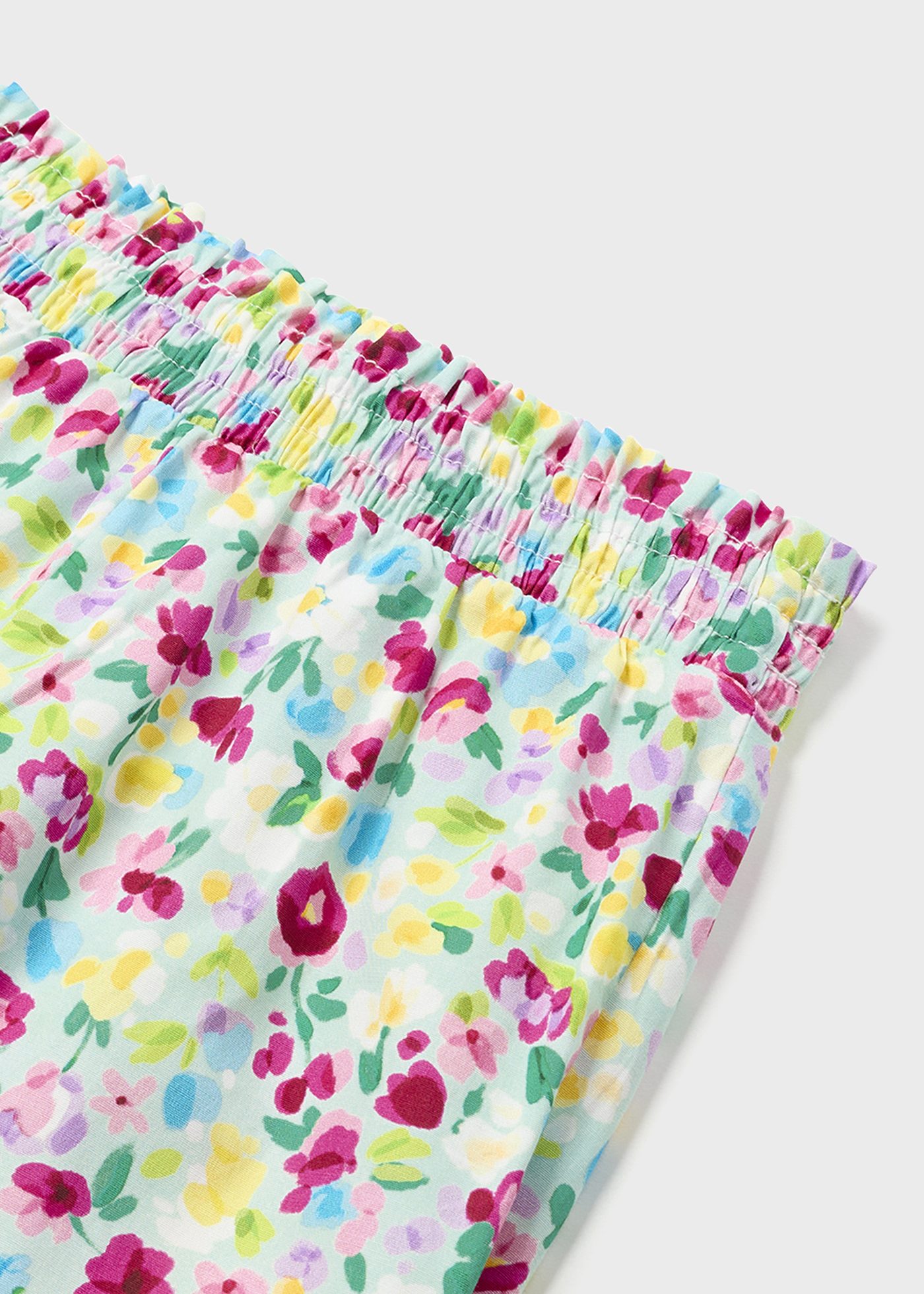 Calças largas de algodão estampado para bebê