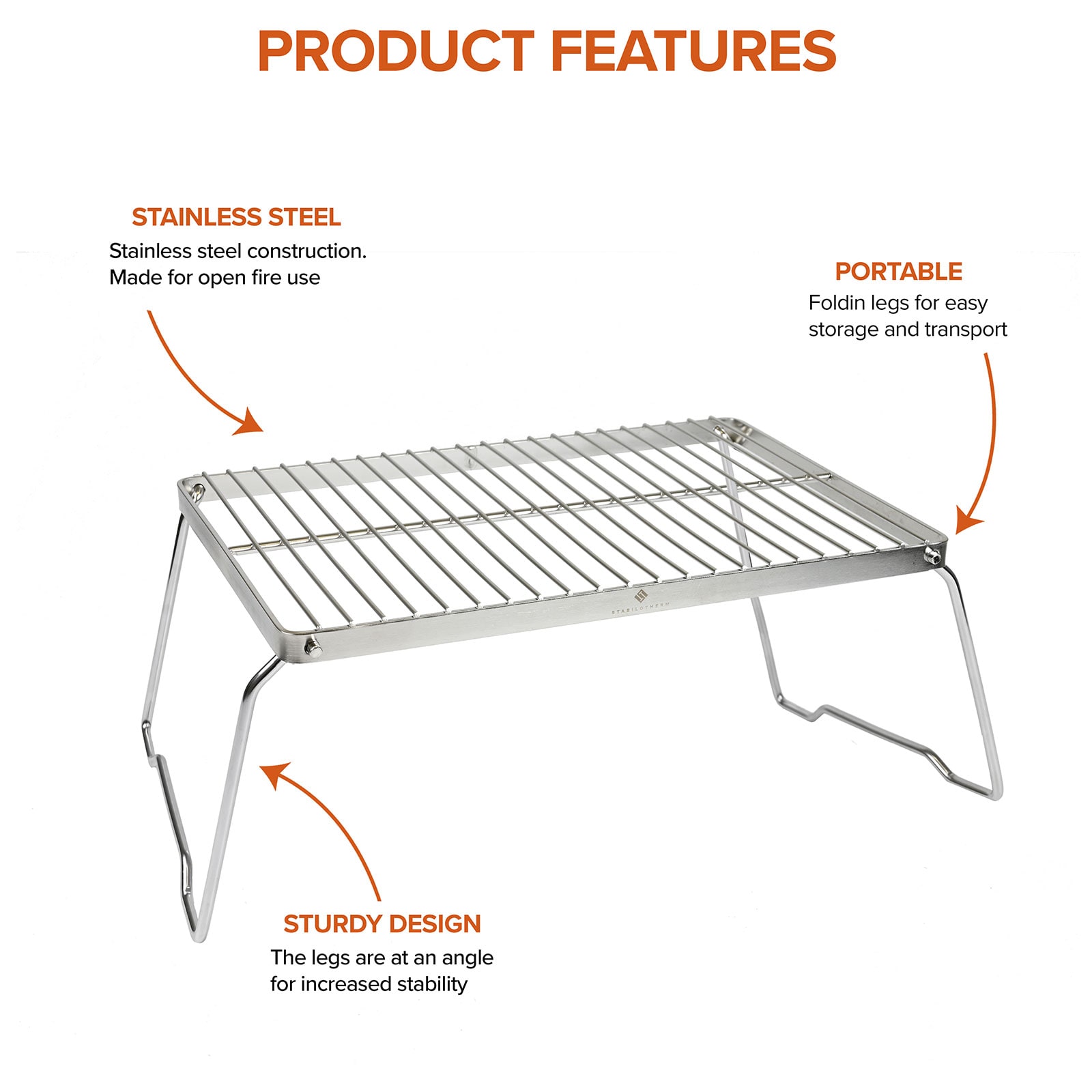 Stabilotherm BBQ Grid Medium<br>Praktisk Grillrist!