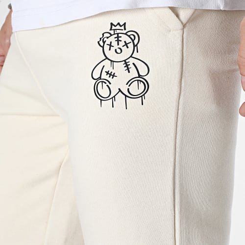 Pantalon Jogging Nounours King Beige Noir