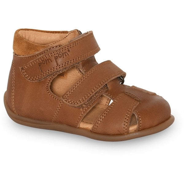 Køb Pom Pom Sandal Two Velcro Camel