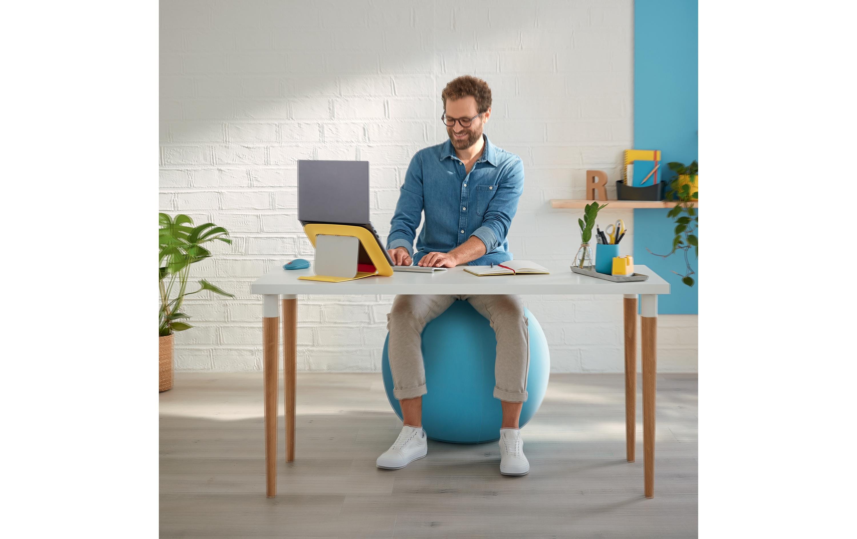 Sitzball Ergo Cosy Active GelbDer ergonomische Leitz Ergo Cosy Sitzball für aktives Sitzen