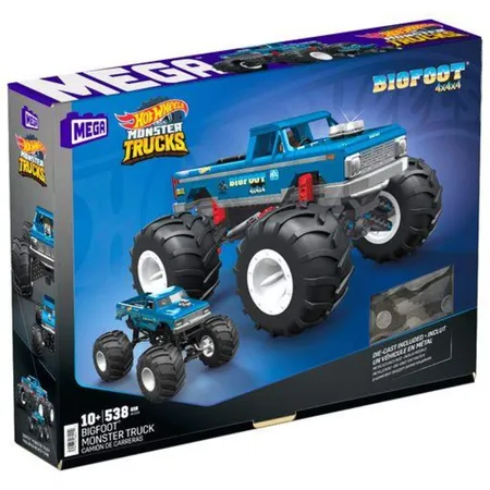 Mattel Hot Wheels MEGA Bauset Bigfoot Monster Truck mit 538 Teilen