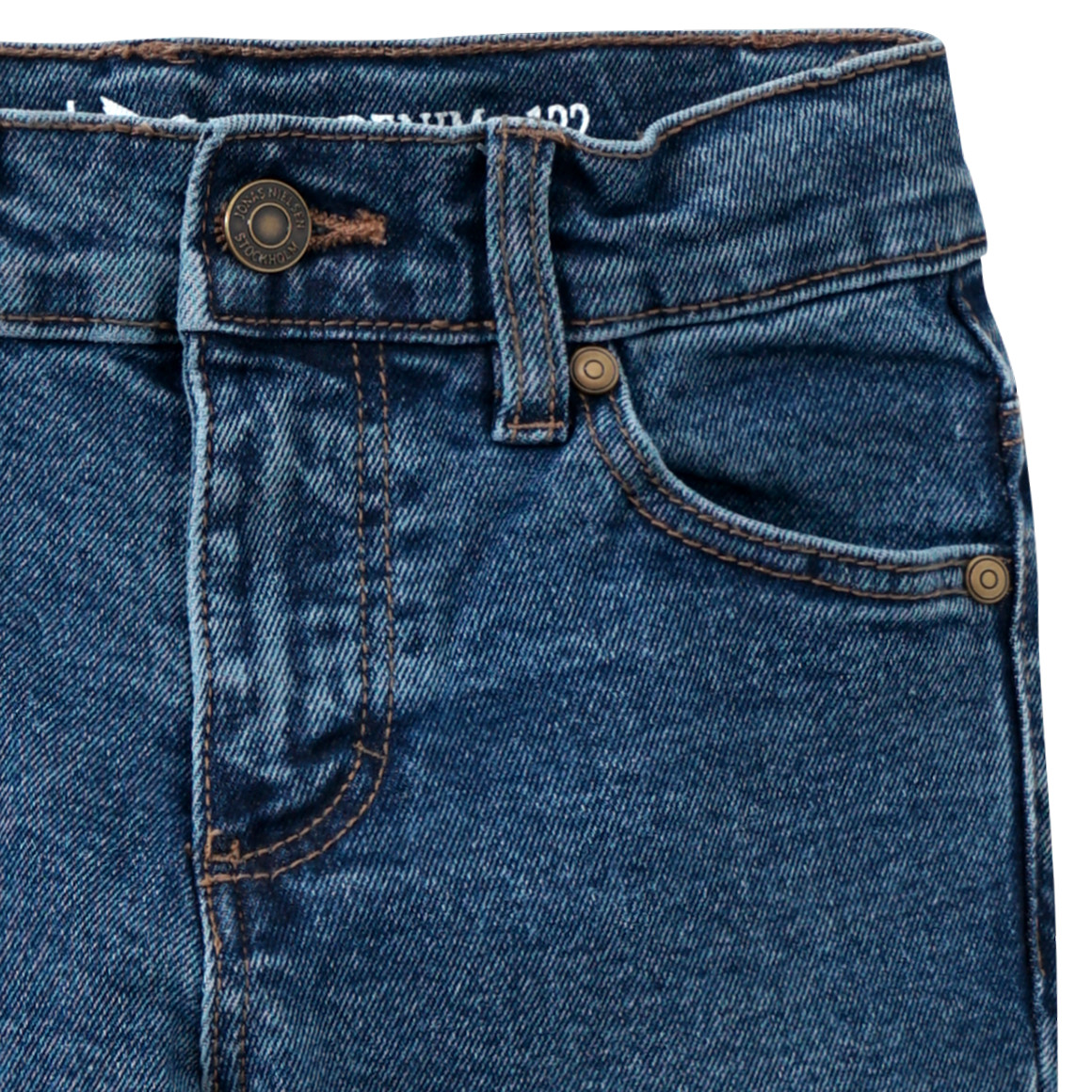Jonas Nielsen Jungen Slim-Jeans mit Used-Waschung dunkelblau