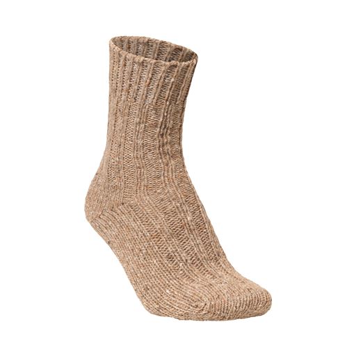 MJM Rib Soft 581 Wool Mix Sokker, Beige, 43-45