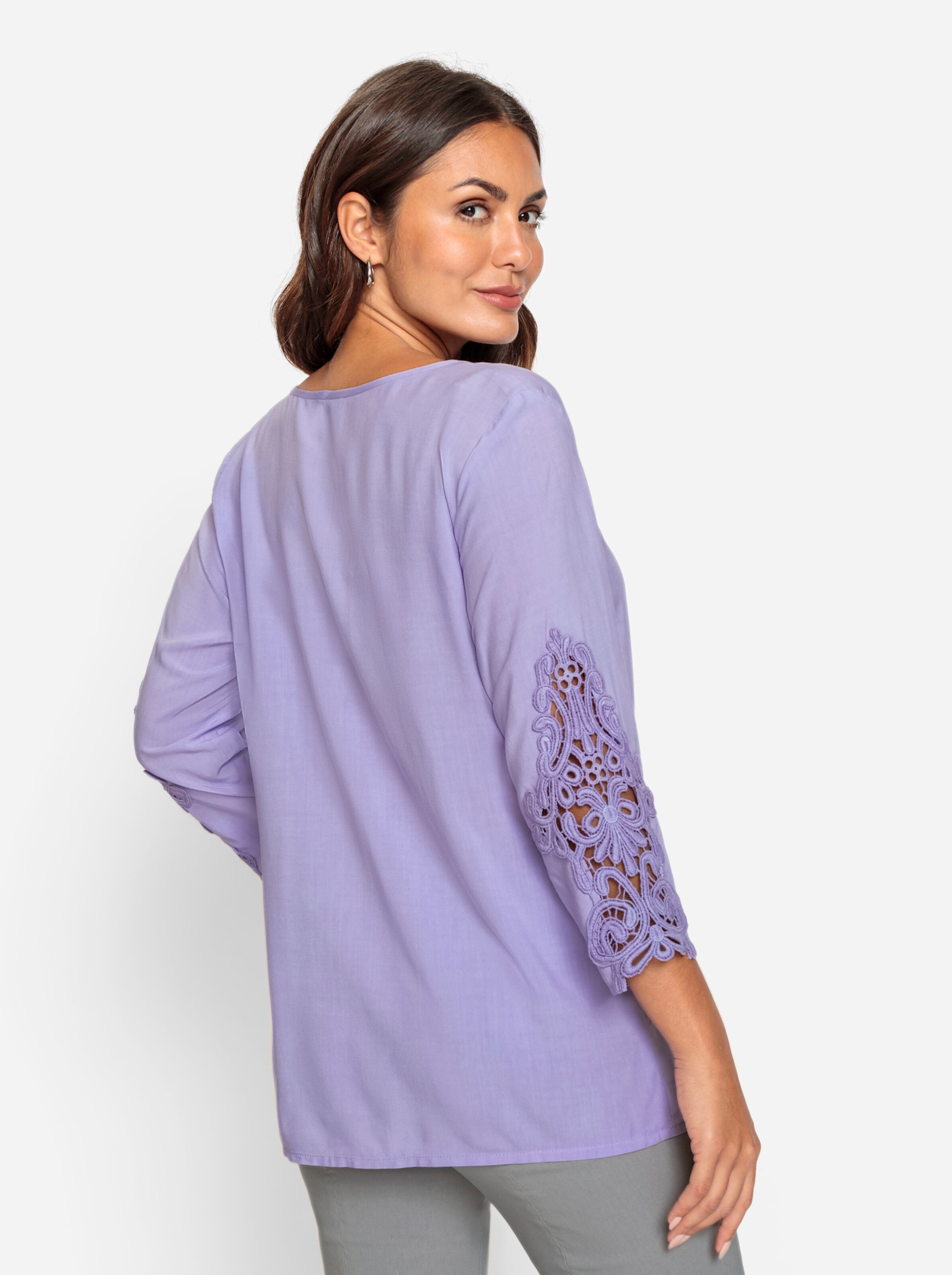 Bluse in flieder