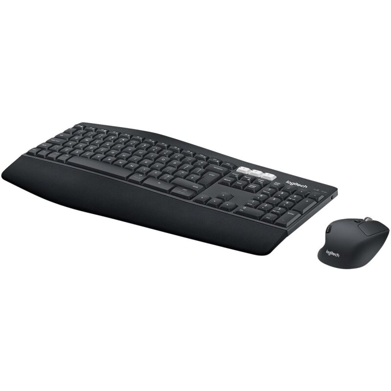 Logitech 920-008222 clavier Souris incluse Universel RF sans fil + Bluetooth AZERTY Français Noir