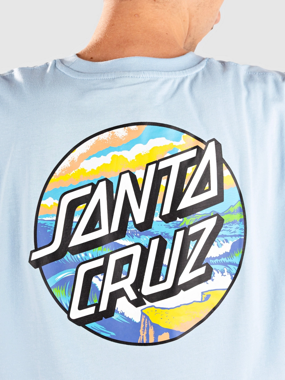 Santa Cruz Water View Dot T-Shirt fresh blue