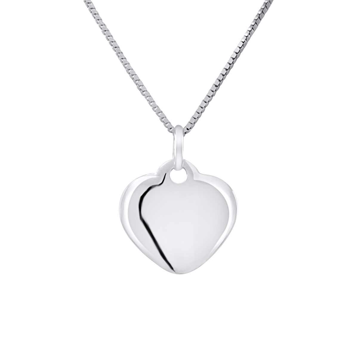 Pendentif COEUR - Or Blanc
