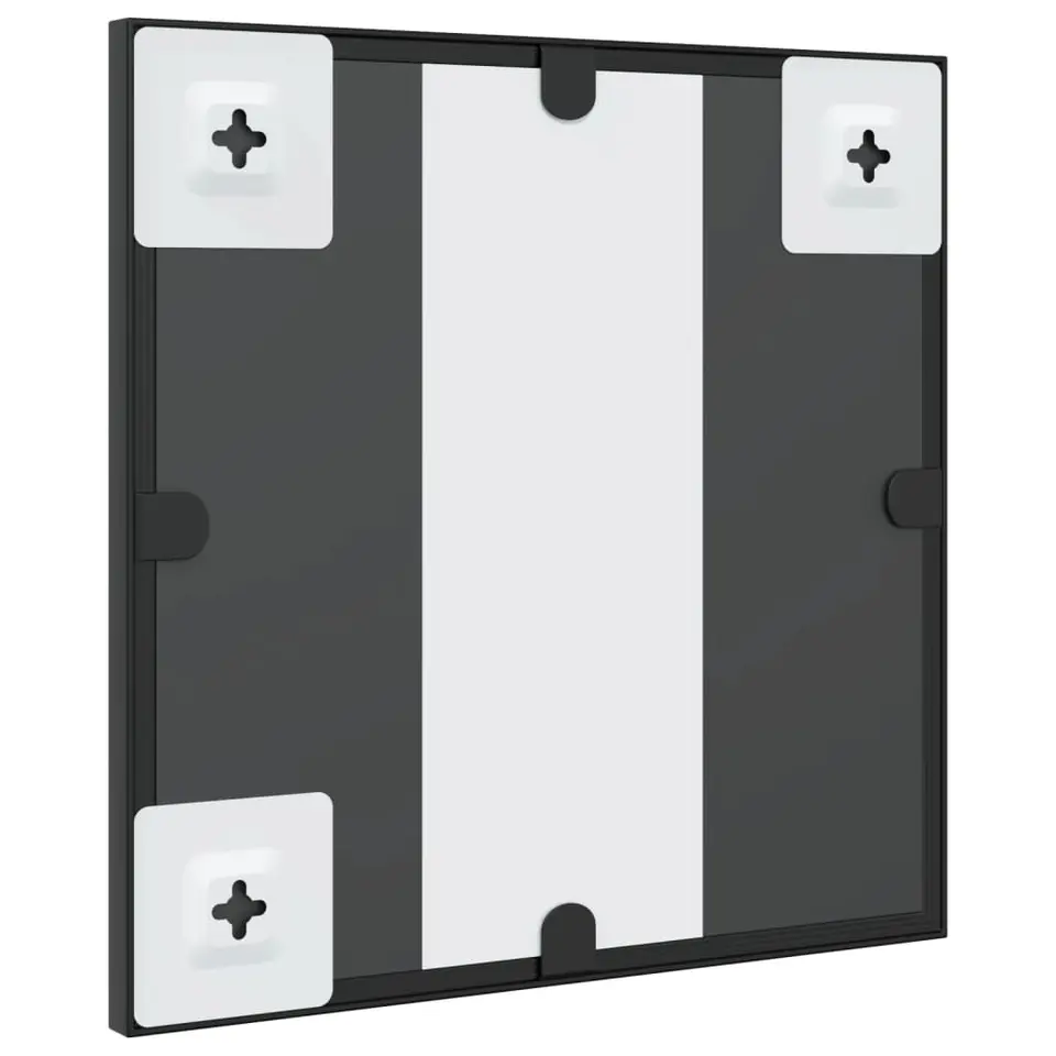 vidaXL - Wandspiegel - Zwart - IJzer - 30 x 30 cm
