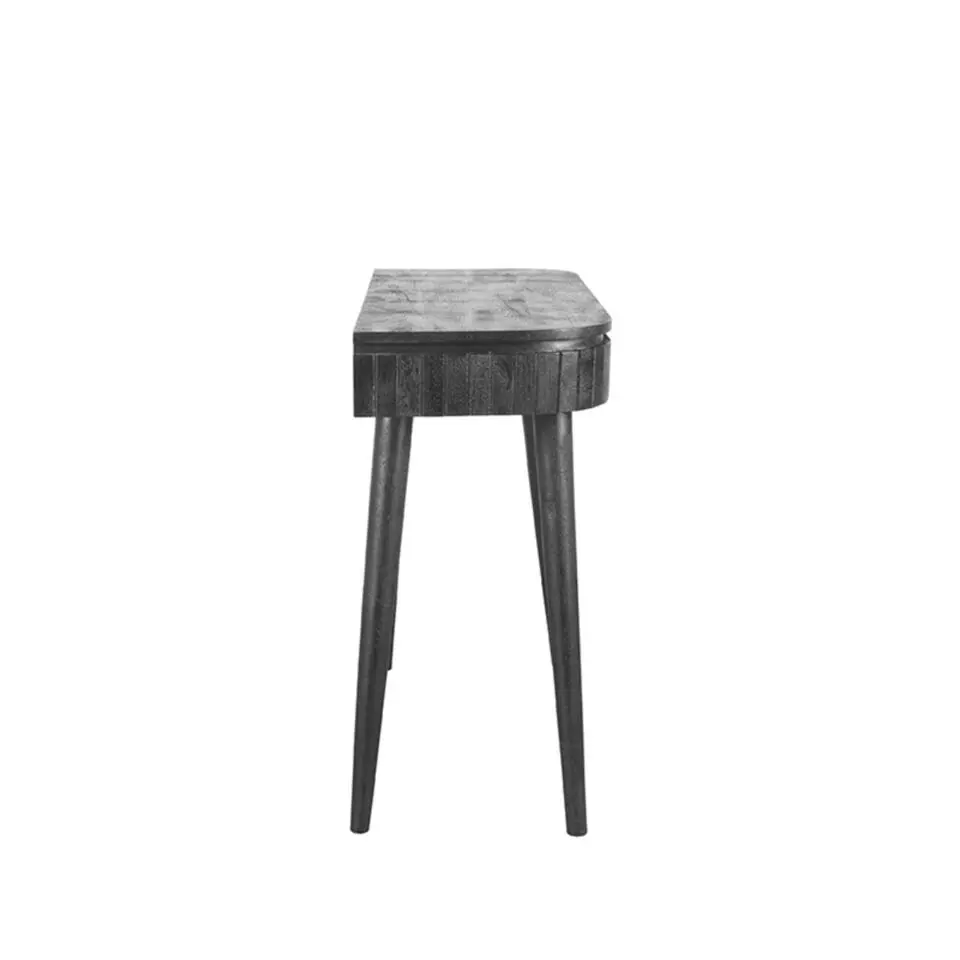LABEL51 Bureau Nils - Zwart - Mangohout - 100cm