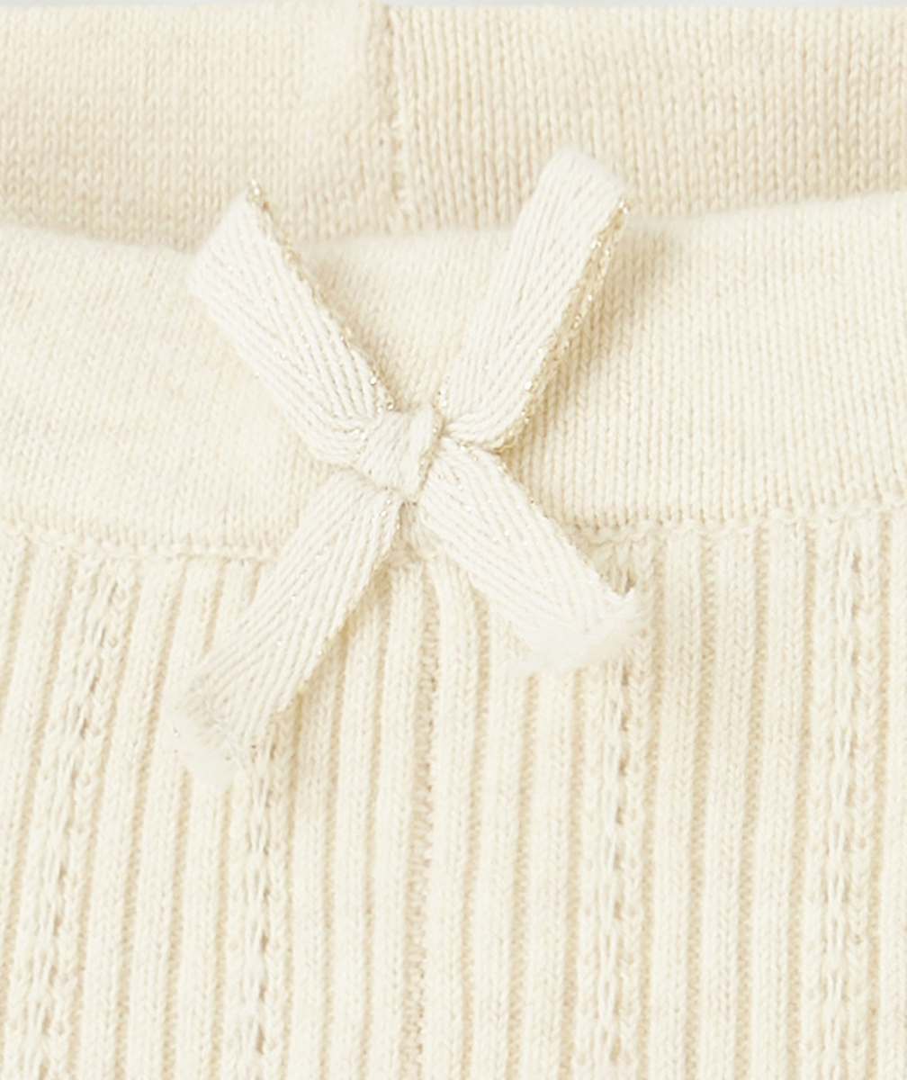 LEGGING FILLE EN COTON BIOLOGIQUE ÉCRU