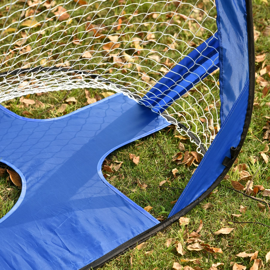 HOMCOM Fußballtor im 2er Set blau