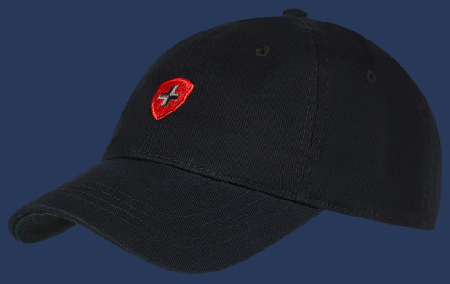 Promotion Baseballcap Baumwolle, Black/Red/Antrhacite