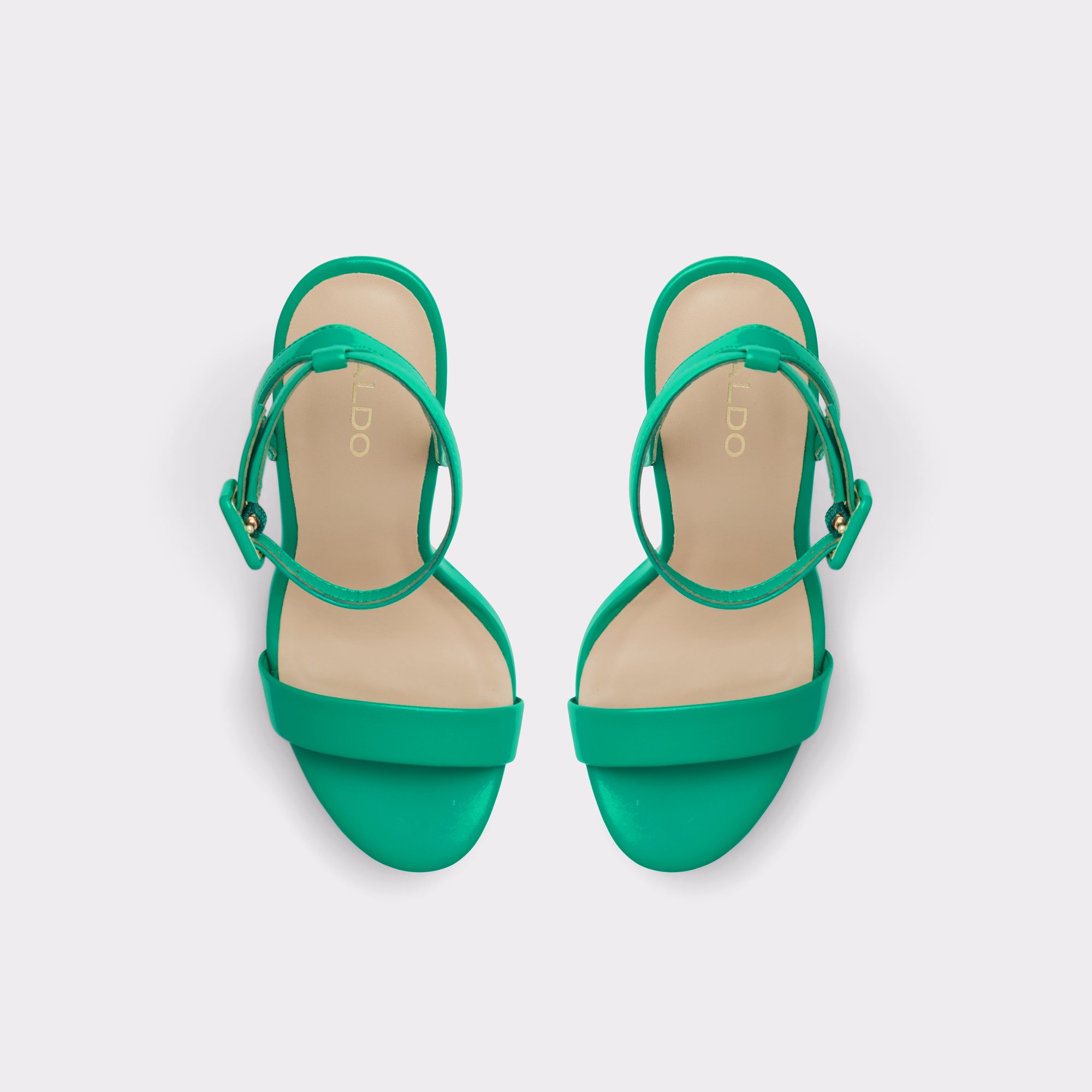 Kat Dark Green Women Strappy Sandals