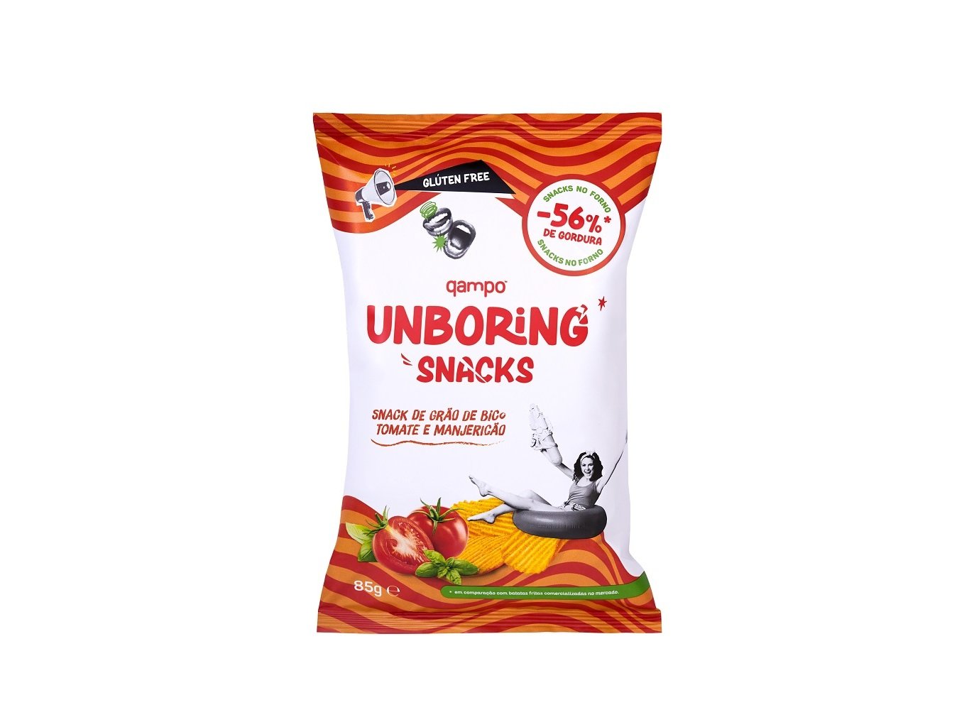 SNACKS - VEGETAIS QAMPO UNBORING TOMATE E MANG 85 GR