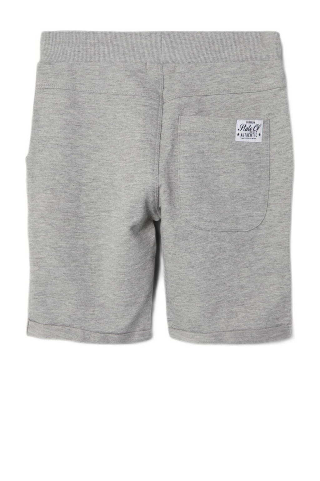 NAME IT regular fit sweatshort NKMVERMO grijs melange