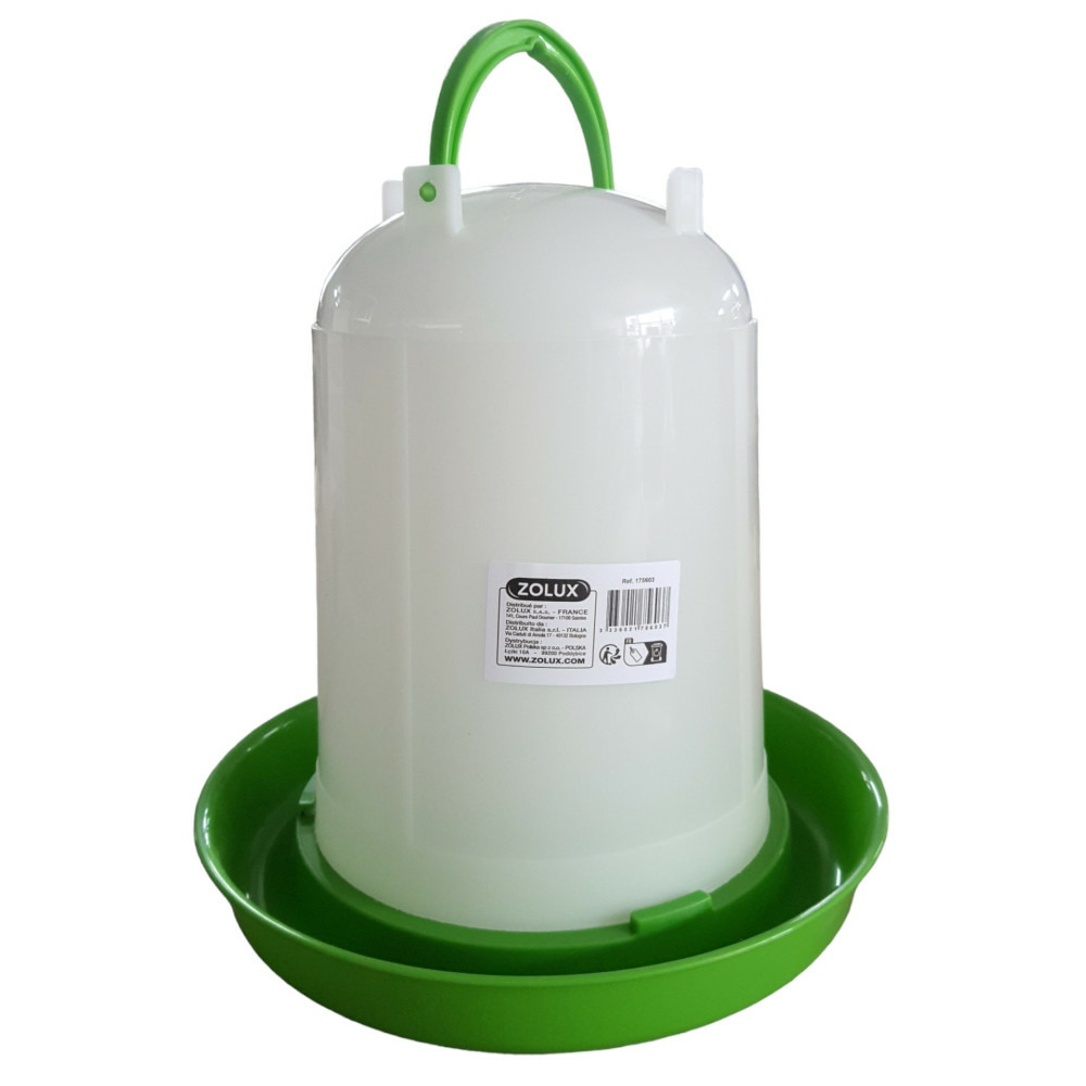 Abreuvoir en plastique, capacité 5 litres, basse cour