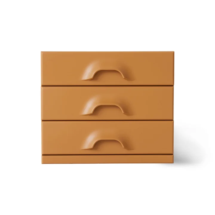 HKliving - Kommode mit 3 Schubladen, ginger orange