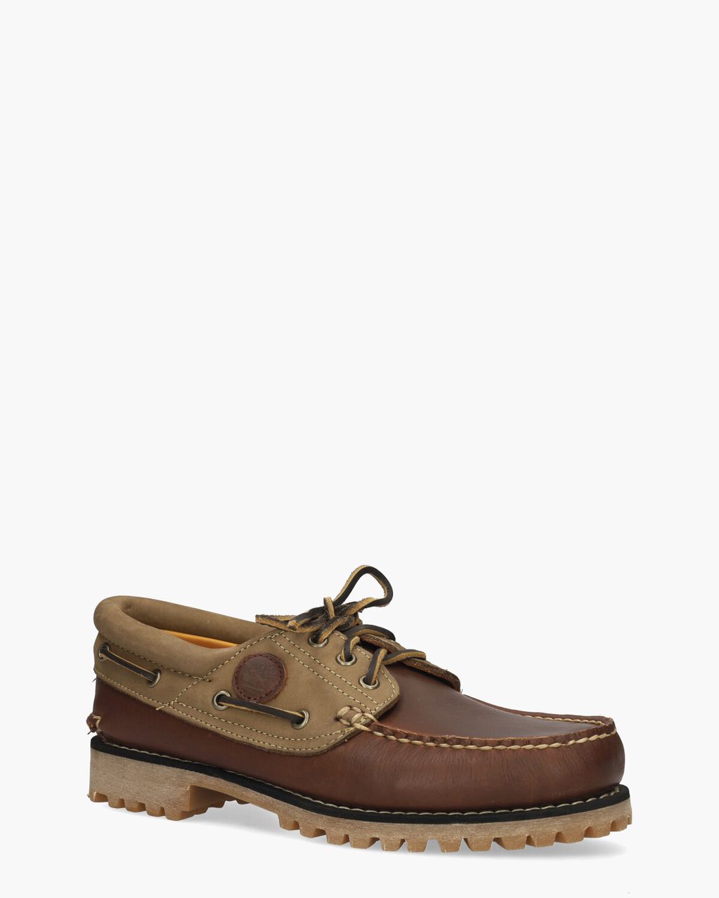 Timberland Authentics 3-Eye Classic Lug Boat Shoe Roodbruin Heren Veterschoenen