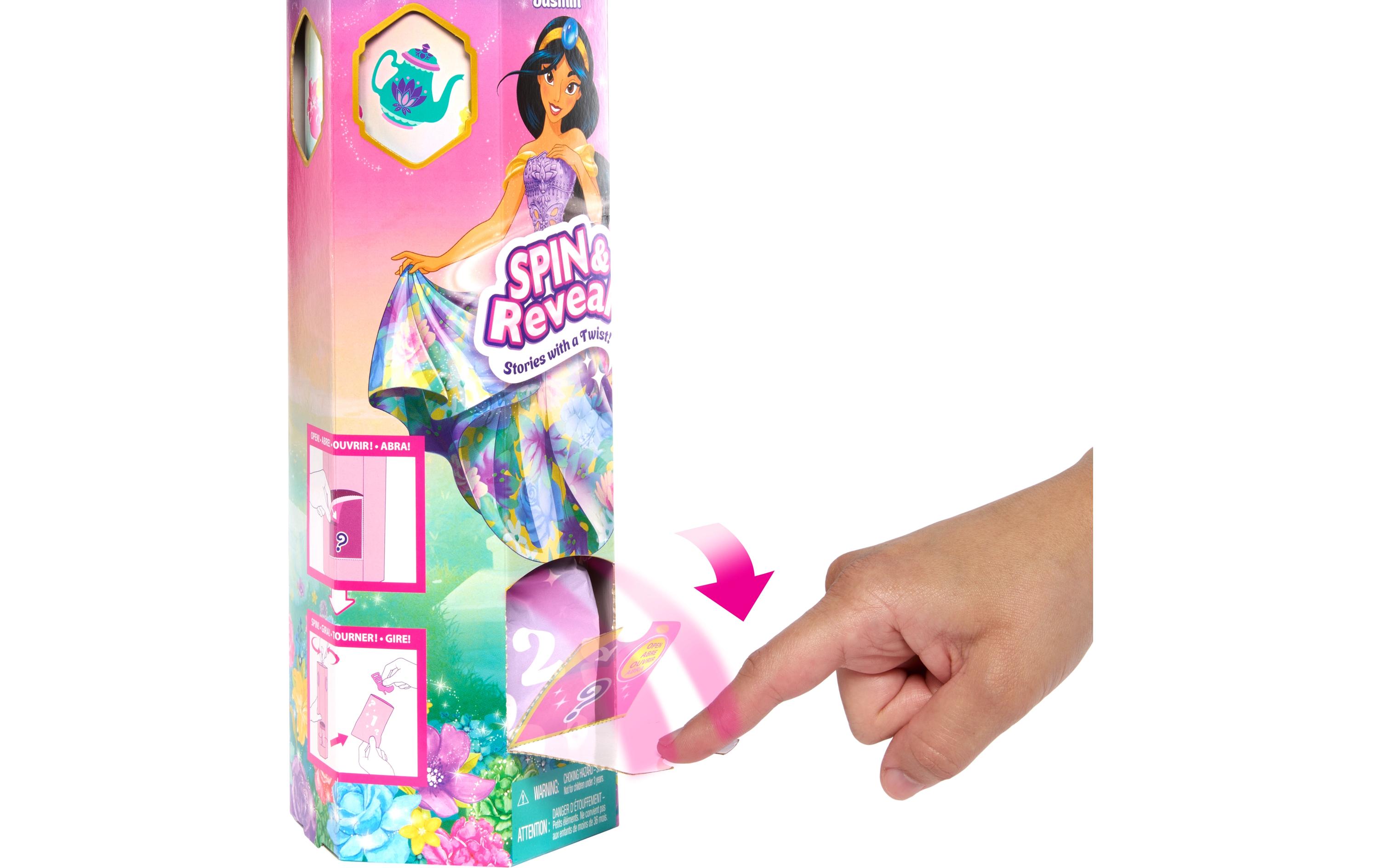 Puppe Disney Prinzessin Spin & Reveal JasmineJasmin-Modepuppe mit Accessoires