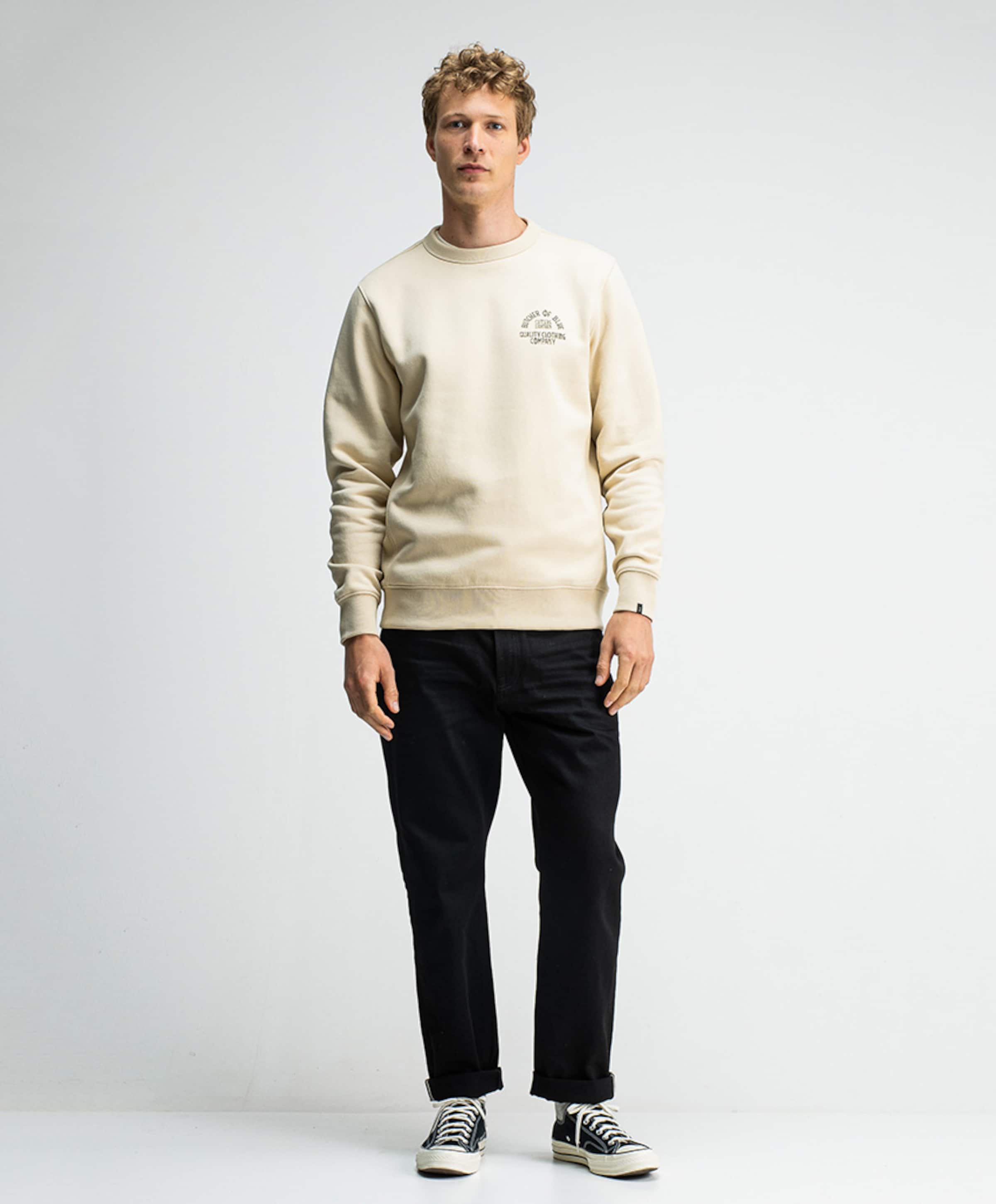 Butcher of Blue Heren trui beige