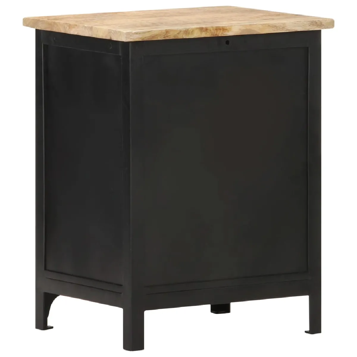vidaXL Table de chevet Bois de Manguier Massif