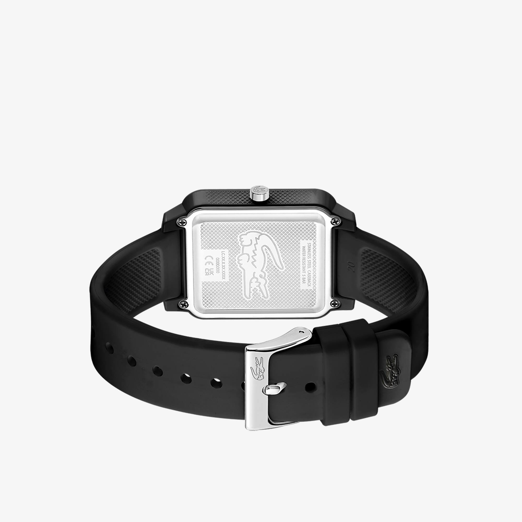 Montre 3 aiguilles Lacoste.12.12 Studio silicone noir Montres - Blanc - Lacoste - Homme