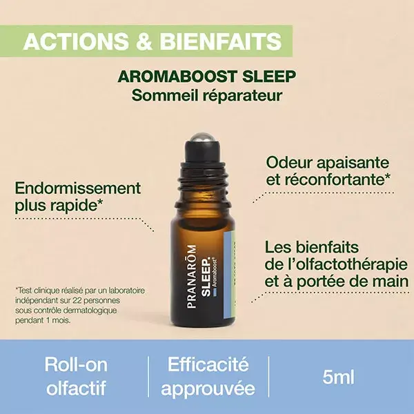 Pranarom Aromaboost Roller Sleep Sommeil Bio 5 Ml