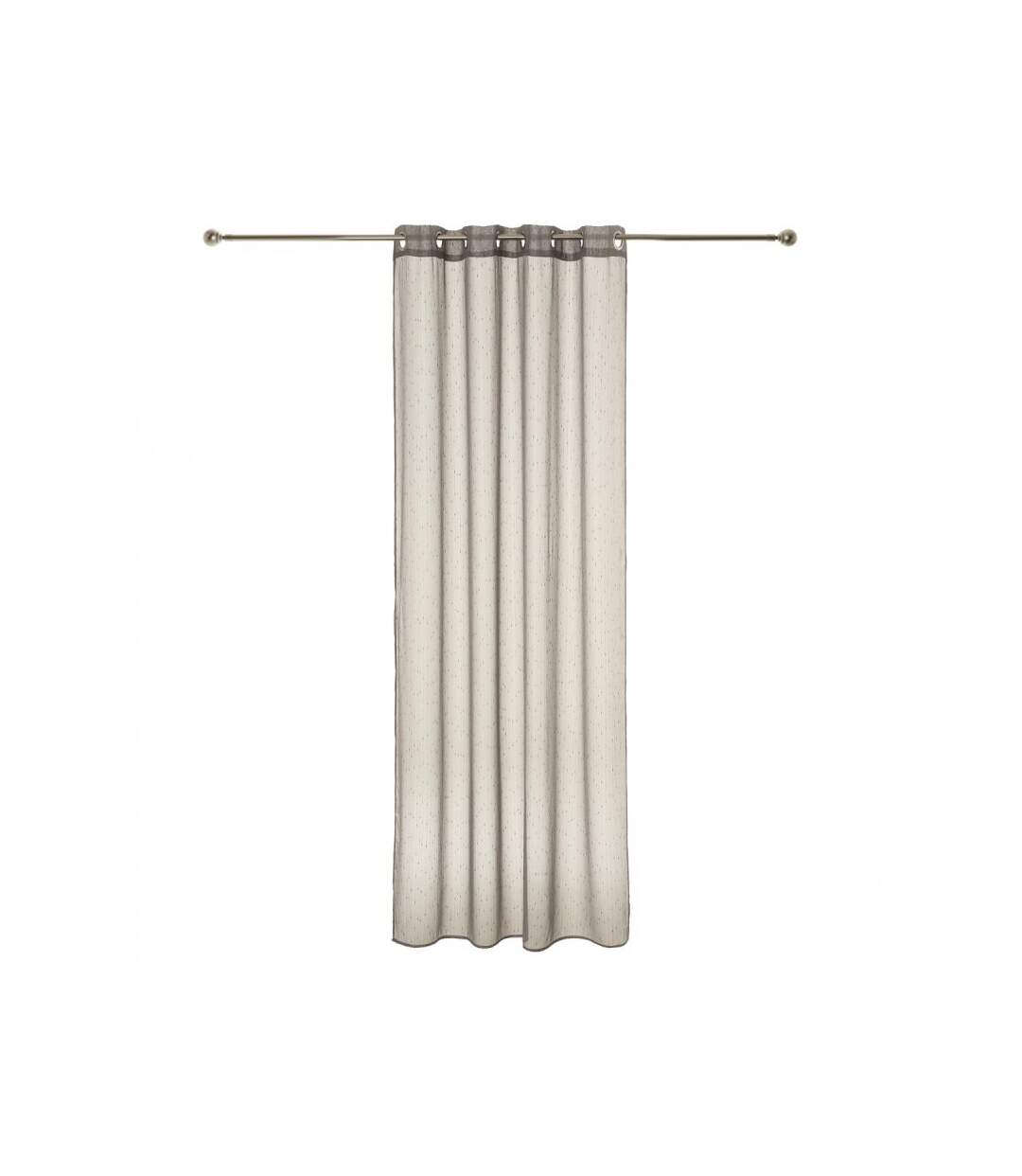 Rideau Voilage Rayure 140x240cm Gris