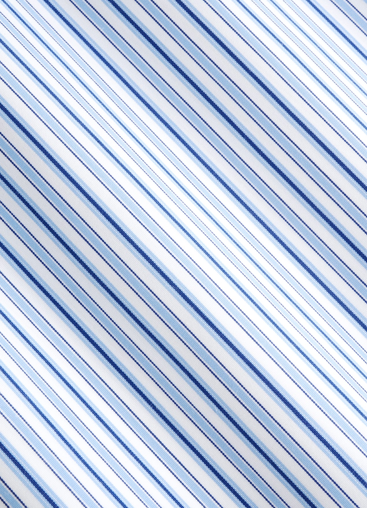 Chemise coupe ajustée en popeline bleue à rayures