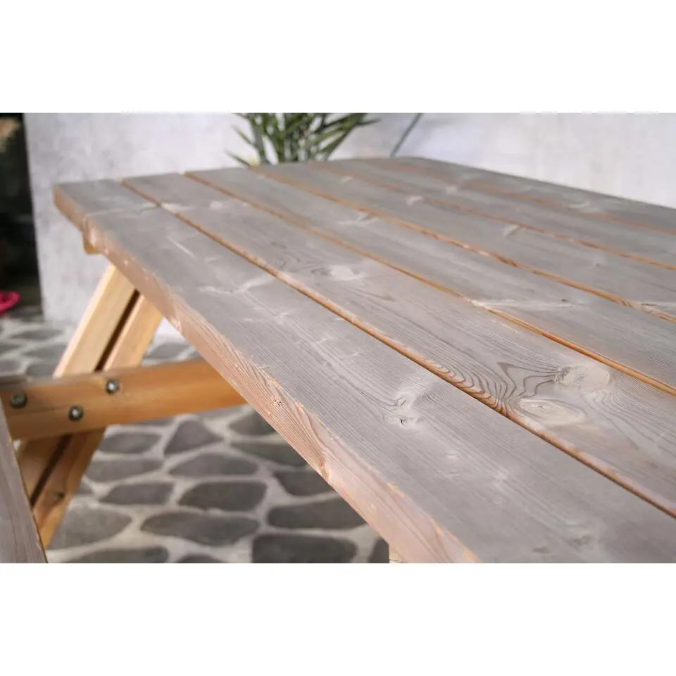 Picknicktafel Oslo – 177x154x77 cm - Grenen