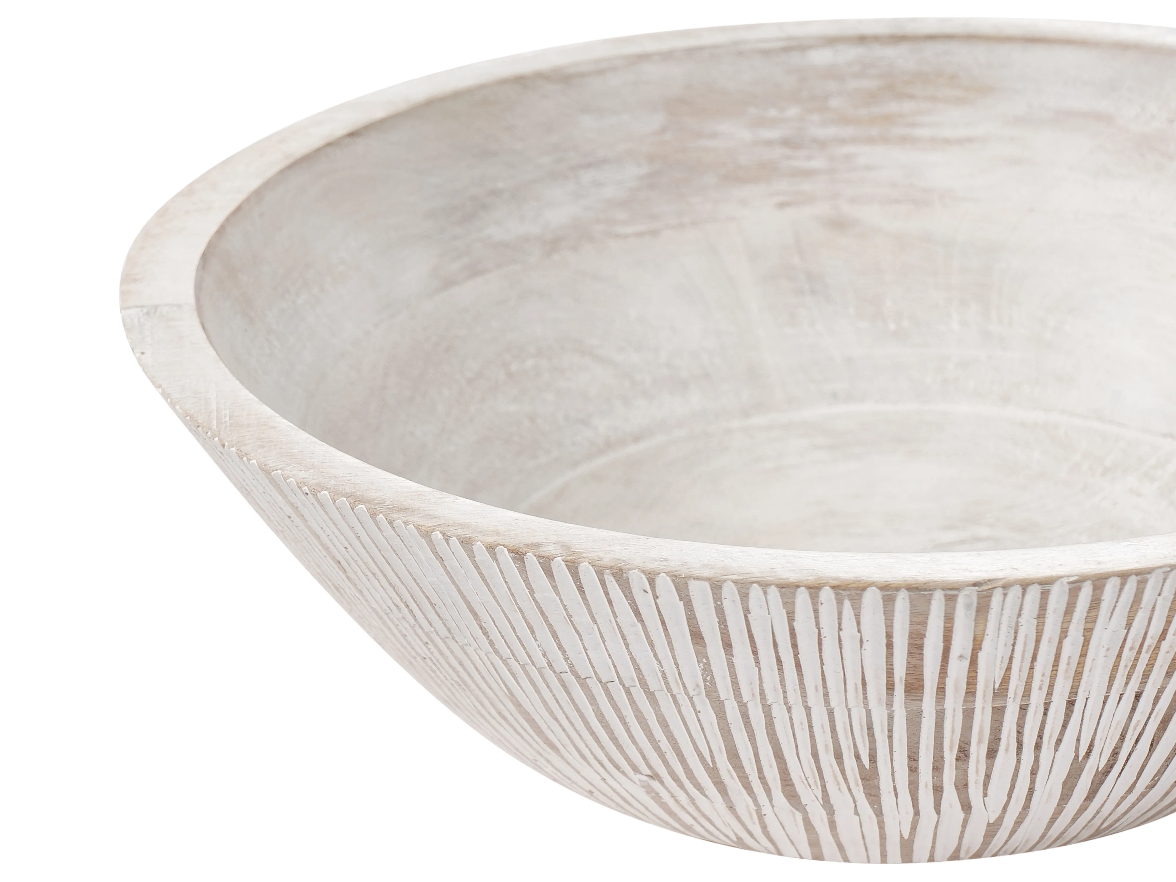 Set van 2 decoratieve schalen SIWA Mangohout Lichtbruin